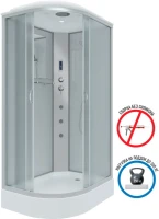 Душевая кабина Niagara Classic NG-3312-14RF 120х80 см, с гидромассажем и пультом управления