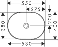 Накладная раковина Hansgrohe Xuniva U 60166450 Накладная раковина Hansgrohe Xuniva U 60166450