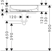 Накладная раковина Hansgrohe Xuniva U 60166450