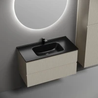 Мебель для ванной комнаты Sancos Snob R 90 beige soft, раковина CN7002MB
