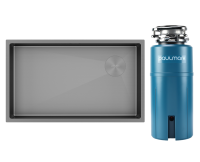 Комплект Мойка Paulmark Next-Skew PM887444-MG серый матовый + Измельчитель Intenso Комплект Мойка Paulmark Next-Skew PM887444-MG серый матовый + Измельчитель Intenso