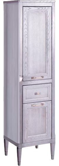 Шкаф пенал для ванной ASB-Woodline Гранда 40 R, серый