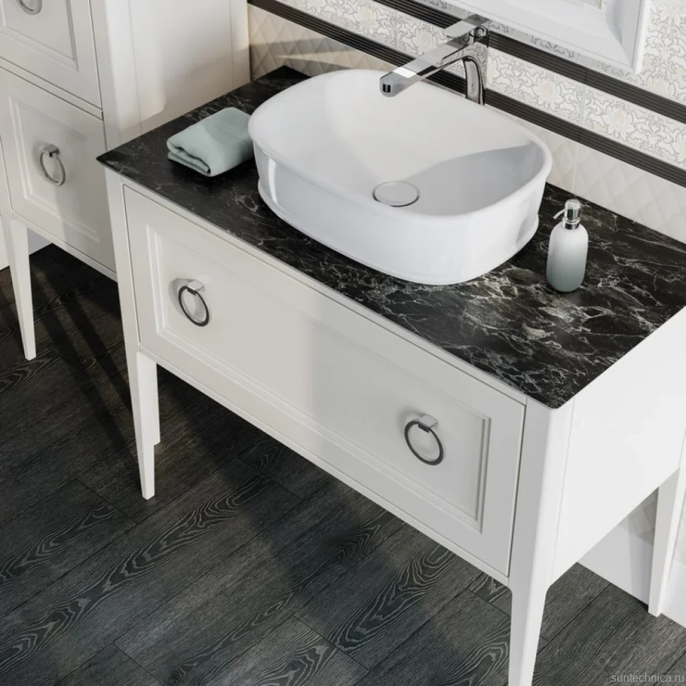 Накладная раковина KERAMA MARAZZI Circo 50 белая глянцевая