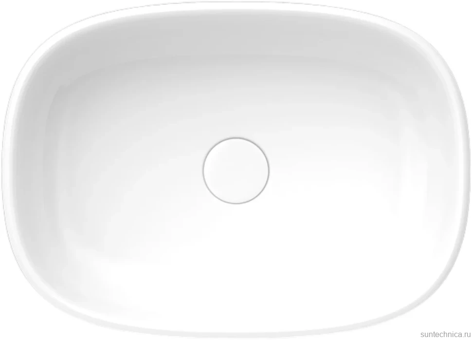 Накладная раковина KERAMA MARAZZI Circo 50 белая глянцевая