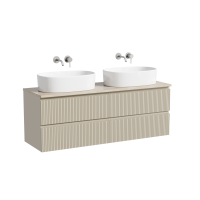 Тумба с раковиной Sancos Snob T 140 beige soft, столешница бежевая TT140A2, раковина CN6075