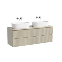 Тумба с раковиной Sancos Snob T 140 beige soft, столешница бежевая TT140A2, раковина CN6075