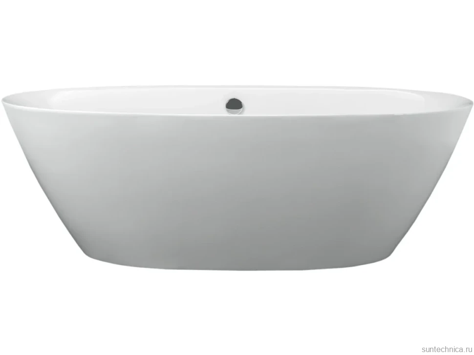 Акриловая ванна BelBagno BB68-1800 180x90 см, отдельностоящая, белая, овальная, с каркасом, со сливом-переливом