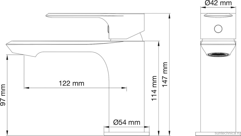 Смеситель для раковины Wonzon & Woghand WW-88018079-BG брашированное золото