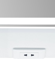 Мебель для ванной комнаты STWORKI Берген 80 белая с темной столешницей, раковина Moduo 50 Square