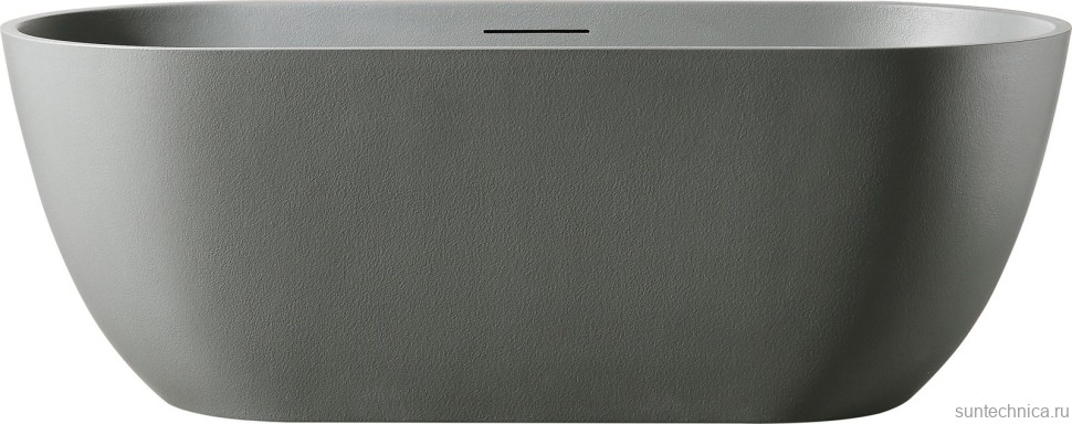 Ванна из искусственного камня AltroBagno Bruna 090204 170x75 см, отдельностоящая, овальная, на ножках, с донным клапаном, с подголовником