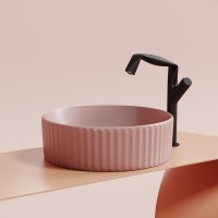 Накладная раковина Ceramicanova Element CN6057MP розовый матовый
