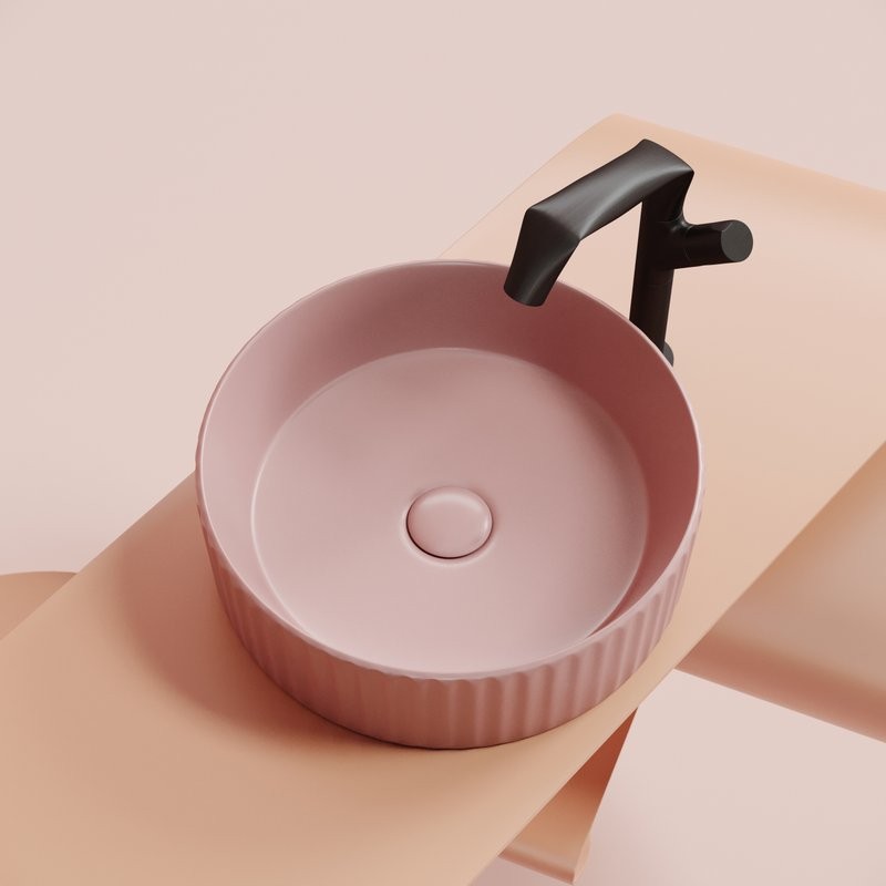 Накладная раковина Ceramicanova Element CN6057MP розовый матовый
