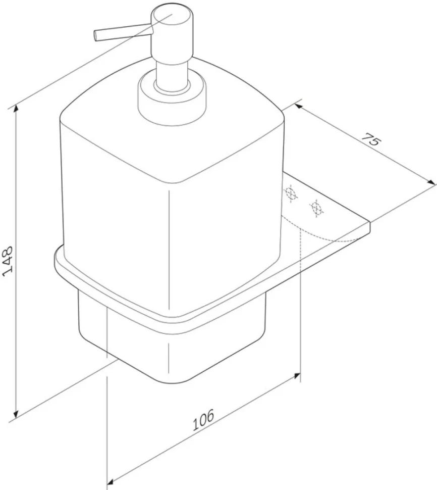 Набор Дозатор AM.PM Inspire V2.0 A50A36900 + Стакан A50A343400 + Полотенцедержатель A50A32600