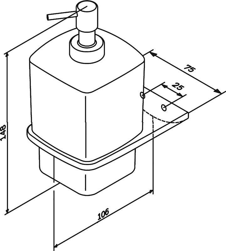Набор Дозатор AM.PM Inspire V2.0 A50A36900 + Стакан A50A343400 + Полотенцедержатель A50A32600
