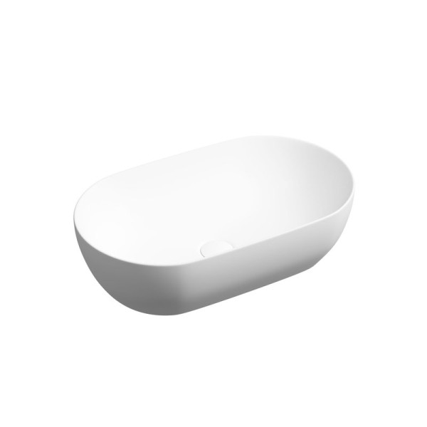 Раковина накладная Ceramicanova Twist овальная 50 см цвет белый матовый CN12001MW