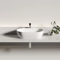 Раковина накладная Ceramicanova Twist овальная 50 см цвет белый матовый CN12001MW Раковина накладная Ceramicanova Twist овальная 50 см цвет белый матовый CN12001MW