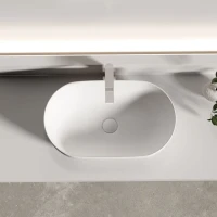 Раковина накладная Ceramicanova Twist овальная 50 см цвет белый матовый CN12001MW Раковина накладная Ceramicanova Twist овальная 50 см цвет белый матовый CN12001MW