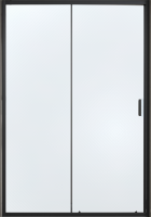 Душевая дверь в нишу Vincea City VDS-5CT110CLB 110 см, стекло прозрачное, черный
