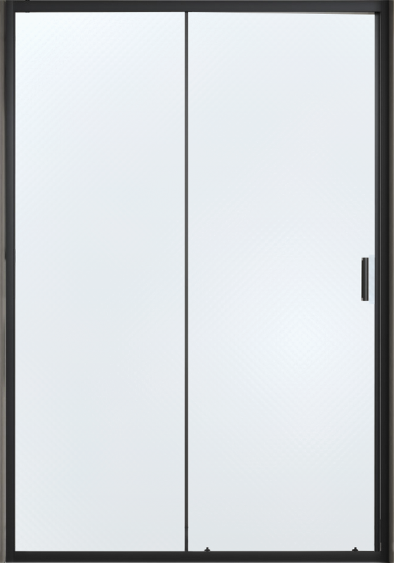 Душевая дверь в нишу Vincea City VDS-5CT110CLB 110 см, стекло прозрачное, черный