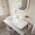 Мебель для ванной DIWO Элиста 100 белый мрамор, с раковиной Углич 0117