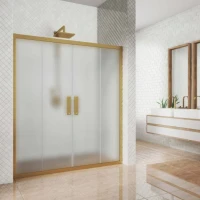Душевая дверь в нишу Kubele DE019 D4-MAT-BR 160 см, профиль бронза