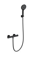 Термостатический смеситель Wonzon & Woghand WW-B2065-A-MB для душа, матовый черный