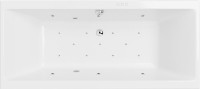 Акриловая ванна Excellent Pryzmat WAEX.PRY20.RELAX 200x90 см, встраиваемая, с гидромассажем, белая, с каркасом, со сливом-переливом