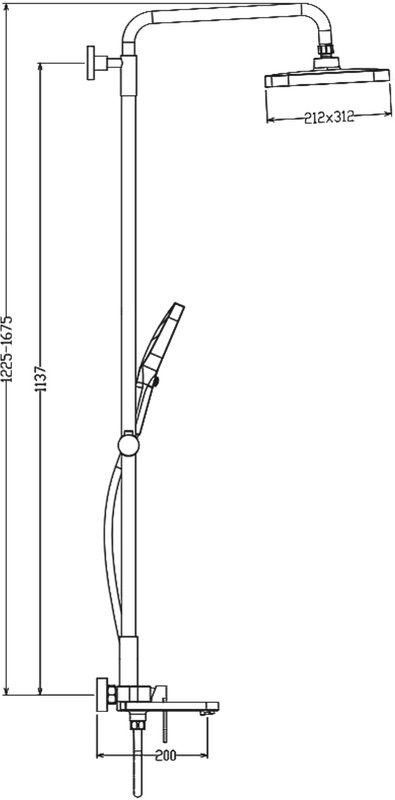Душевая стойка Raglo R50.24 хром