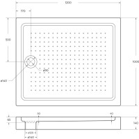 Поддон для душа BelBagno TRAY-BB-AH-120/100-15-W