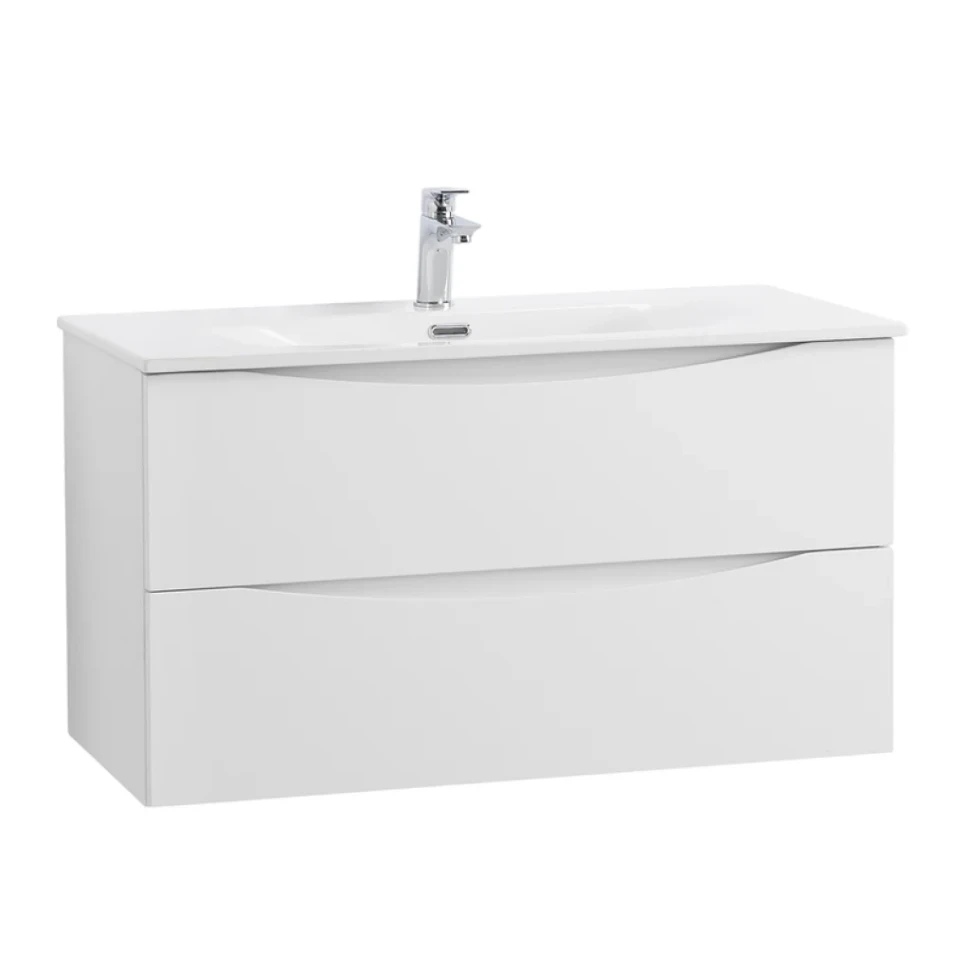 Тумба с раковиной BelBagno Marino-cer-n 80 подвесная, bianco opaco
