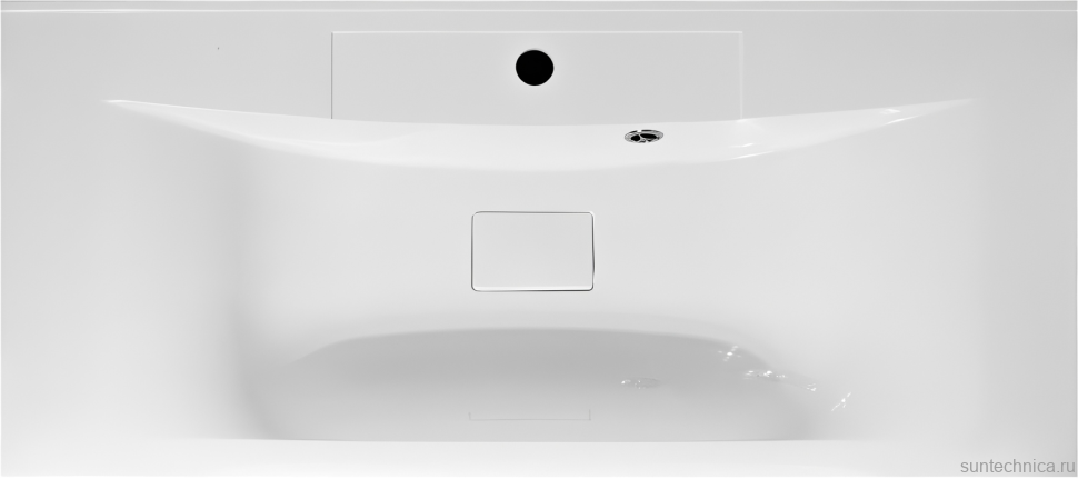 Тумба с раковиной Art&Max Bianchi 100, подвесная, серая матовая