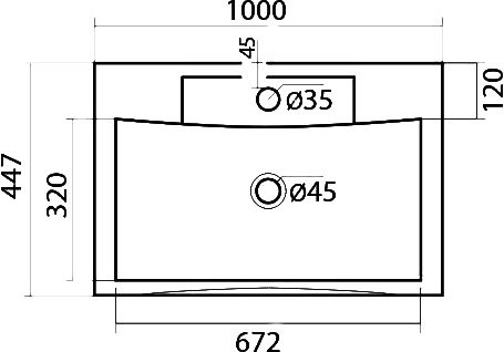 Тумба с раковиной Art&Max Bianchi 100, подвесная, серая матовая