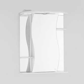Зеркало-шкаф Style Line Эко Волна Лилия 55/С белый, с подсветкой