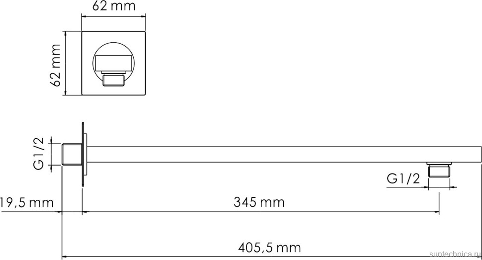 Душевой комплект Wasserkraft Mosel A4651.090.117 С ВНУТРЕННЕЙ ЧАСТЬЮ, хром