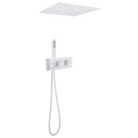 Душевой комплект Abber Daheim AF8255W С ВНУТРЕННЕЙ ЧАСТЬЮ, матовый белый