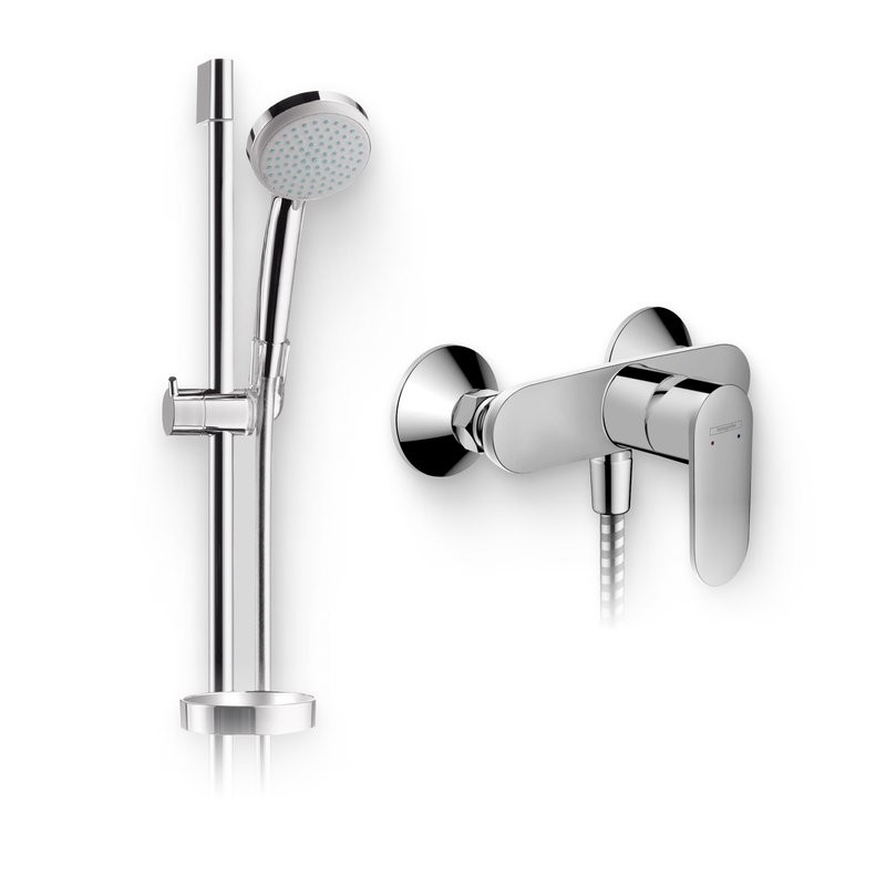 Душевой комплект Смеситель для душа Hansgrohe Vernis Blend 71640000 хром + Гарнитур Croma 100 Vario 27771000 Unica C