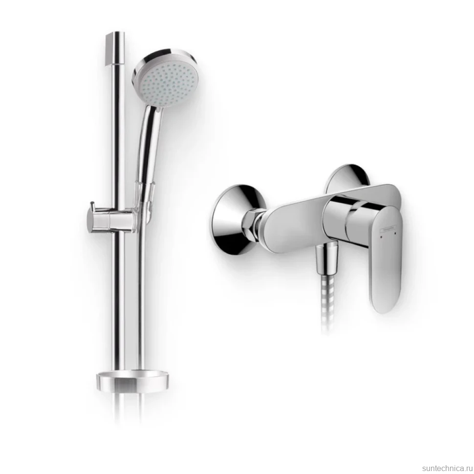 Душевой комплект Смеситель для душа Hansgrohe Vernis Blend 71640000 хром + Гарнитур Croma 100 Vario 27771000 Unica C
