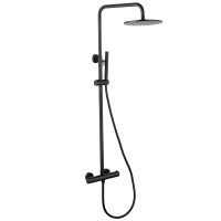 Душевая стойка Abber Wasser Kreis AF8160B матовая черная Душевая стойка Abber Wasser Kreis AF8160B матовая черная