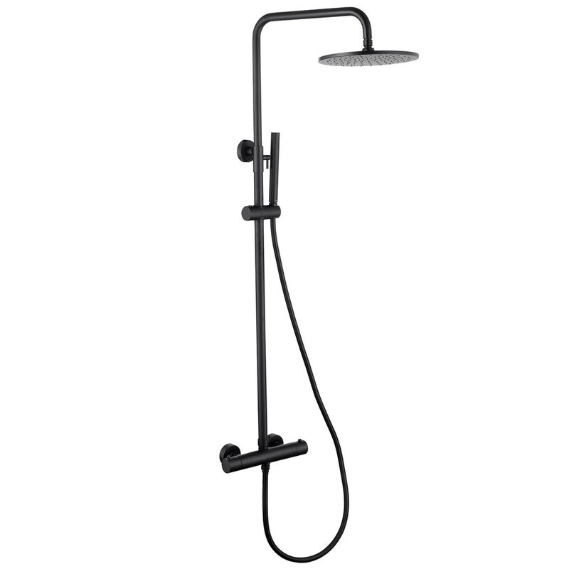 Душевая стойка Abber Wasser Kreis AF8160B матовая черная