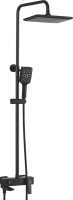 Душевая стойка Rose R2736H черная