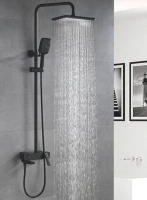 Душевая стойка Rose R2736H черная