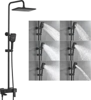 Душевая стойка Rose R2736H черная