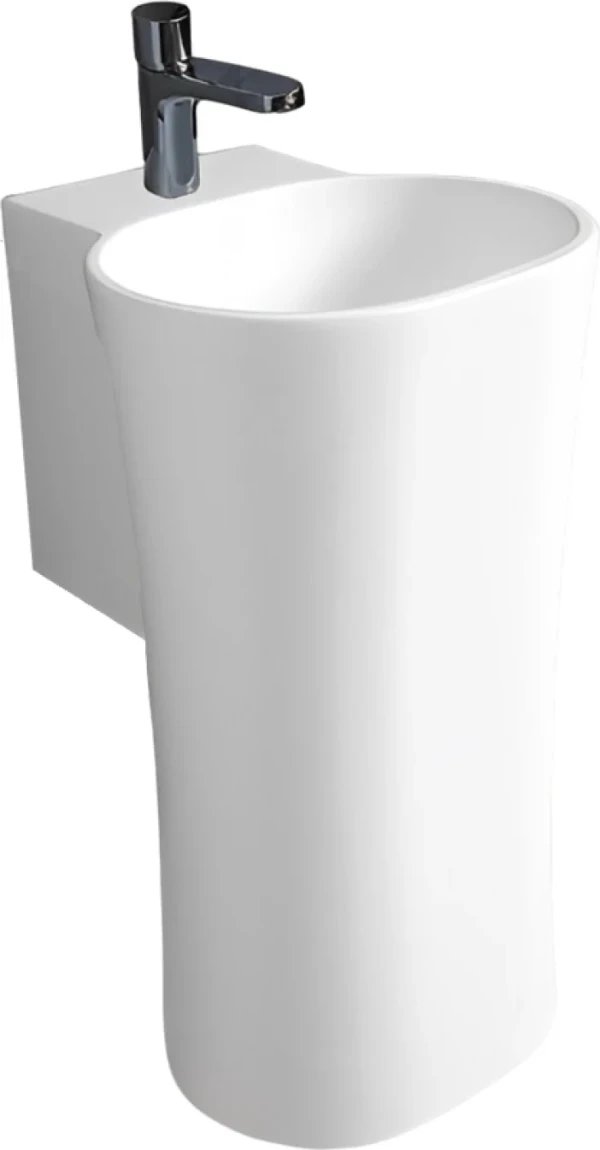 Раковина подвесная Azzurra Nativo LALS035370NM/(NAT200/1 bi)*1 34 белая, овальная, фаянс
