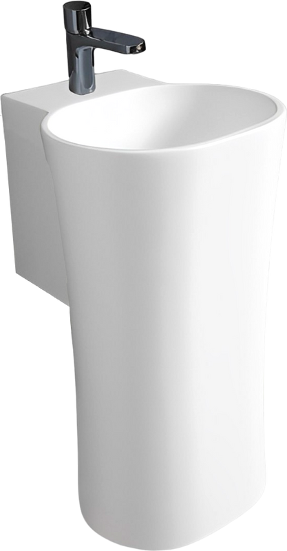 Раковина подвесная Azzurra Nativo LALS035370NM/(NAT200/1 bi)*1 34 белая, овальная, фаянс