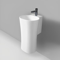 Раковина подвесная Azzurra Nativo LALS035370NM/(NAT200/1 bi)*1 34 белая, овальная, фаянс