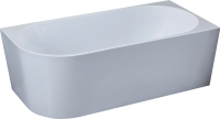 Акриловая ванна Vincea VBT-402-1700R 170x80 см, правая, пристенная, белая, асимметричная, на ножках, со сливом-переливом