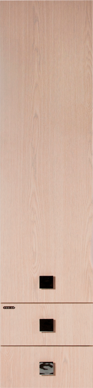 Шкаф пенал для ванной Vod-Ok Квадро 35 L, дуб