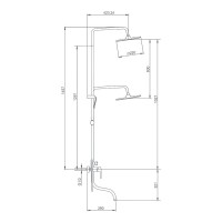 Душевая стойка Splenka S51 S51.24 хром