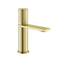 Смеситель для раковины Sancos Nexus, брашированное золото, PVD покрытие, SC9011BG