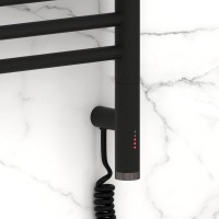 Полотенцесушитель электрический Сунержа Богема 3.1 15-6005-1040 110x45 см, подключение справа, темный титан муар, лесенка